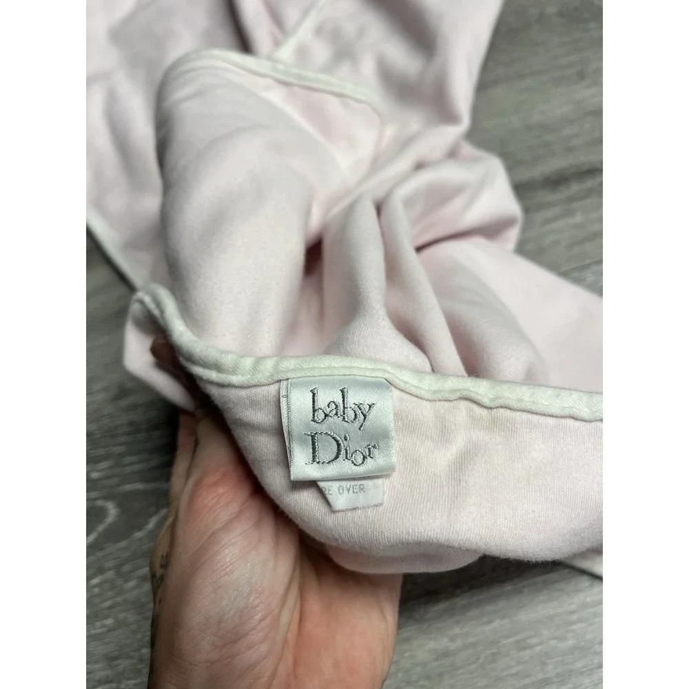 Vintage Christian Dior Baby Dior Pink Changing Mat Made In USA DIOR